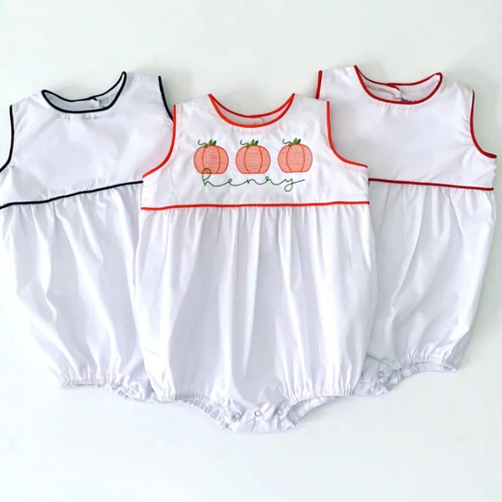 Unisex Bubble with Orange Piped Trim - EMBROIDERY BLANK